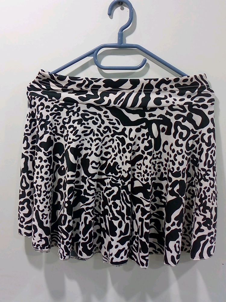 Cowprint Mini Skirt