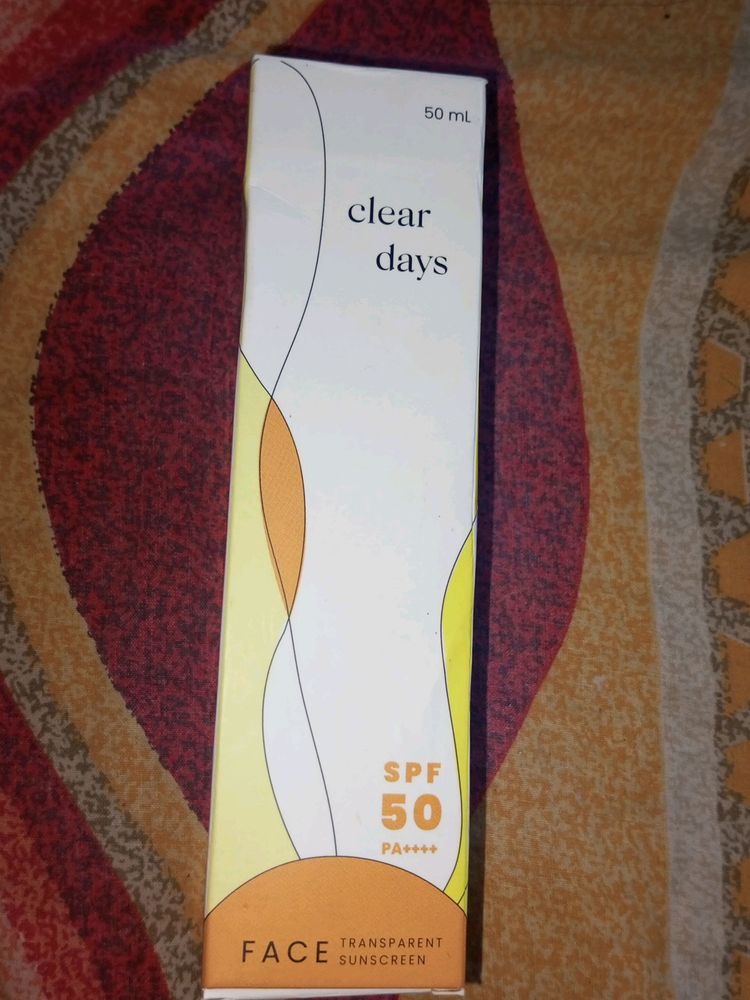 Clear Spf 50 Sunscreen , unsweetened Beauty