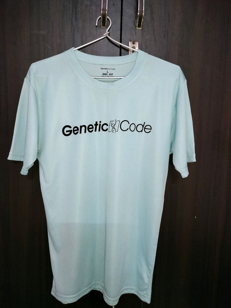 Genetic Code Dry Fit Light Blue Tshirt