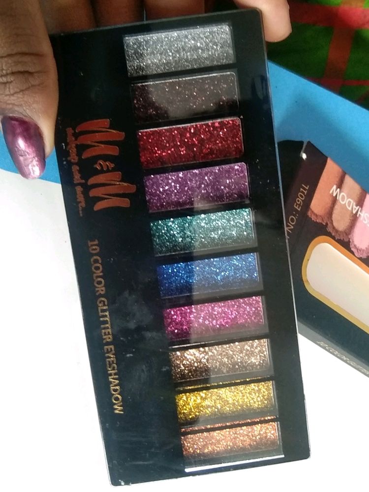 10 colour Glitter Eyeshadow