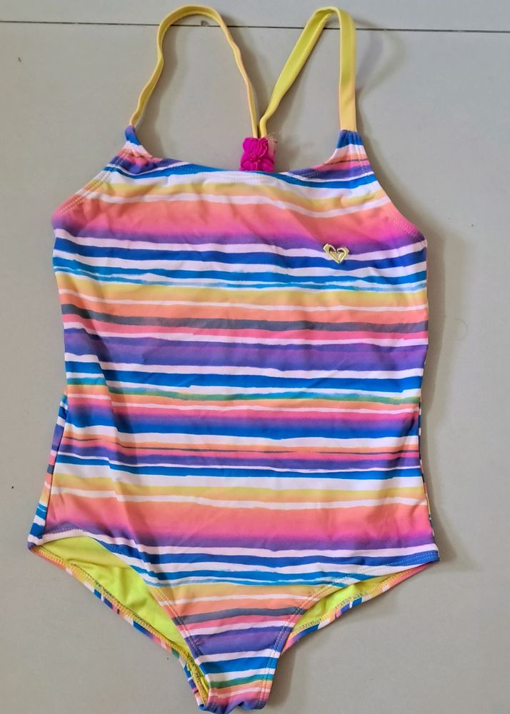 Swimsuit for Girls 8-9 Years, Double Layered
