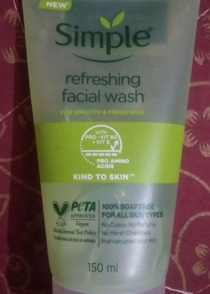 30₹offSimple Refreshing Face Wash For Smooth Fresh