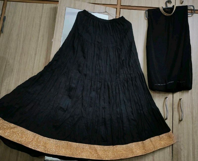 Beautiful Long Skirt With Kurti