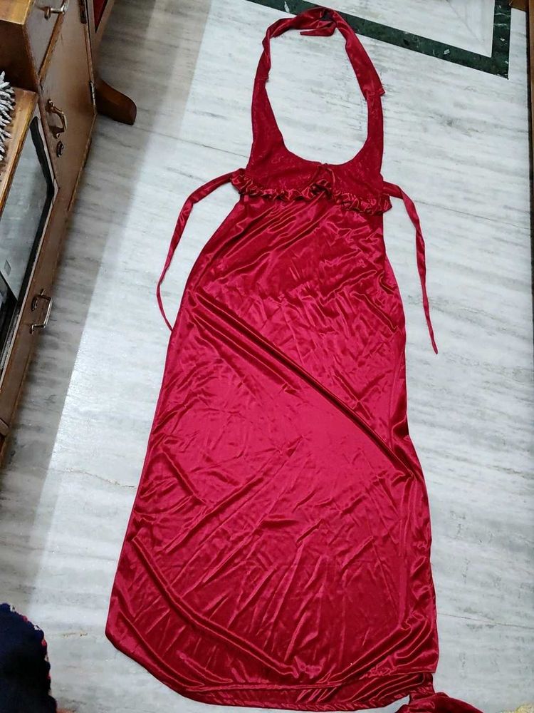 Maroon Night Dress