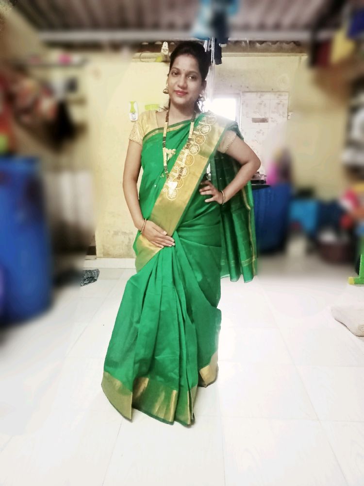 Green 💚 Saree