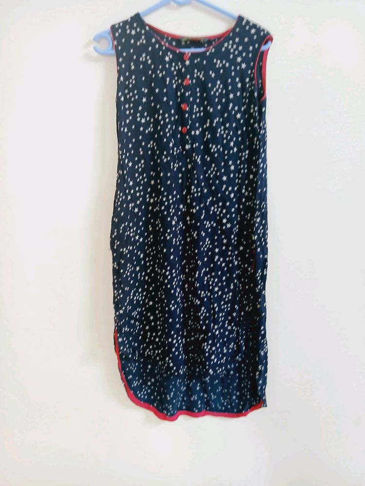 Avaasa Navy Blue Kurta