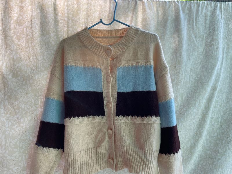 Cute Korean  Colour block Sweater