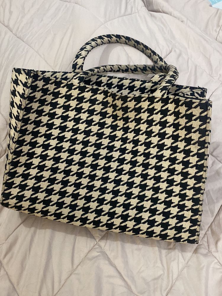 Geometric Printed Tote Bag