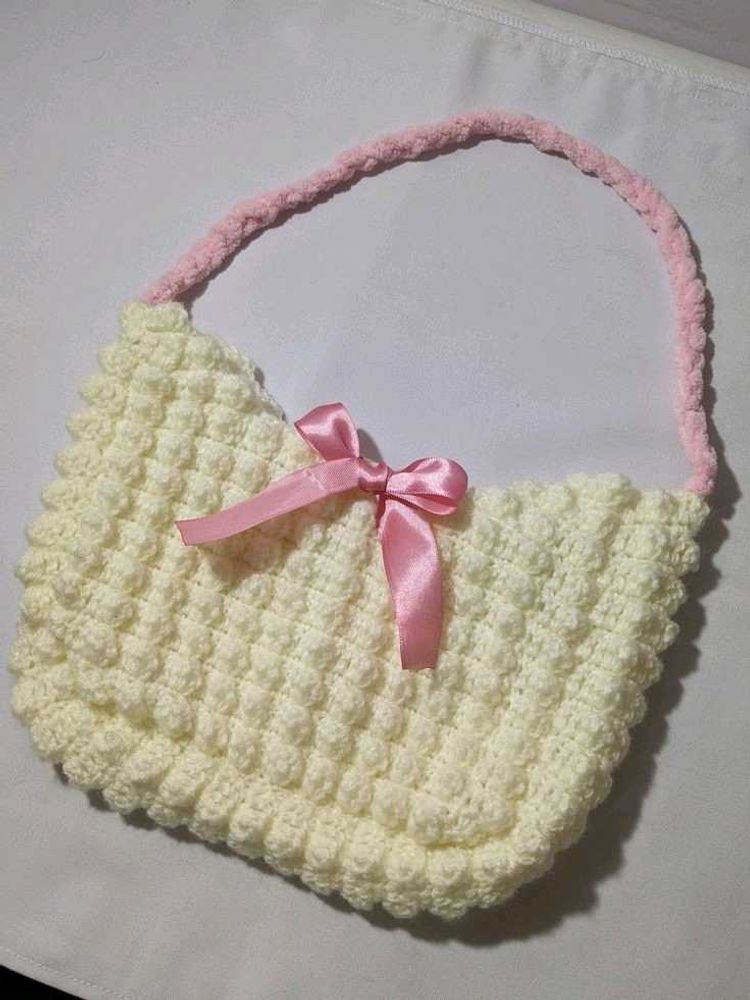 Crochet Popcorn Bag ♡