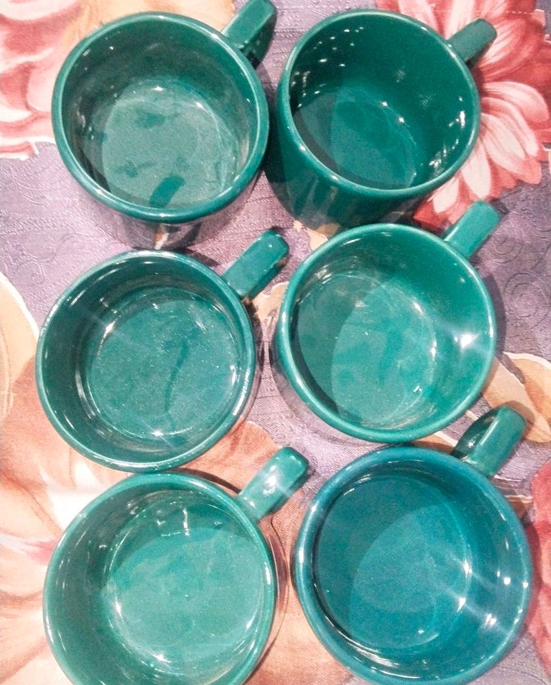 Aesthetic Cup Drak Green Colour