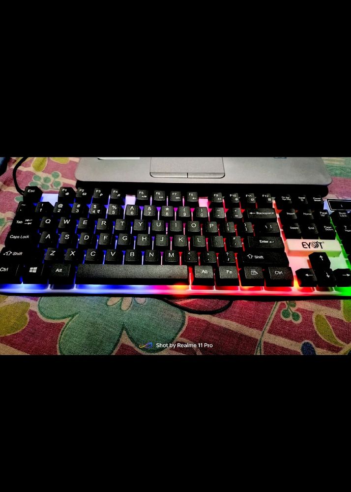 Gameing Keyboard With RGB Light Eddition