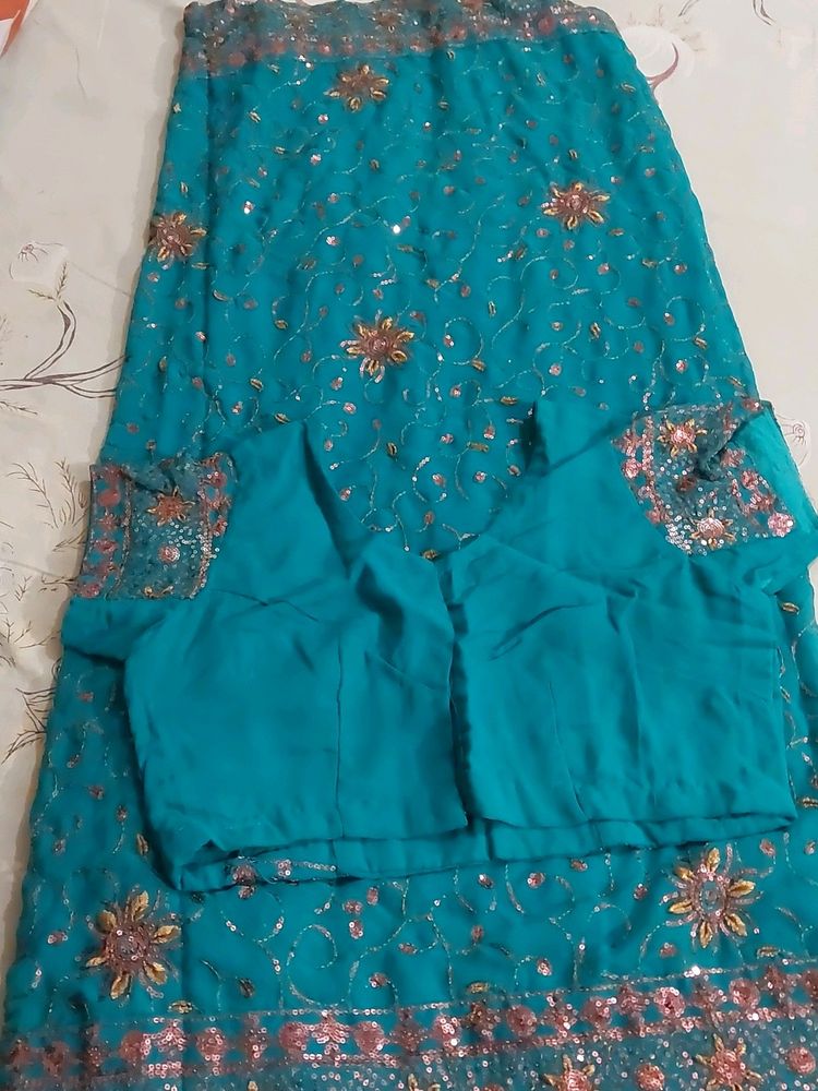 Beautiful  Saree ,,light Weight,, With Blouse