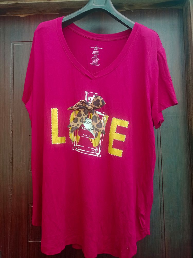 Leopard Bow Perfume Love Tee