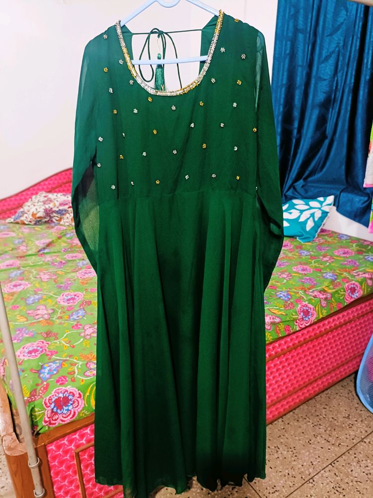 Pretty Green Anarkali Kurta