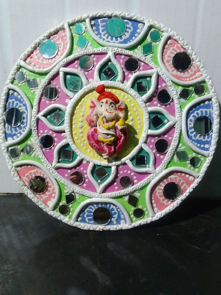 New Handmade Ganesha Lippan Art