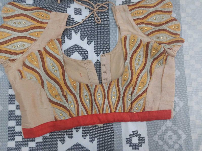 Ethnic Yellow Blouse