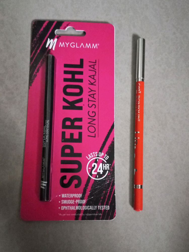 Myglam Kajal And Bonjour Lip Liner