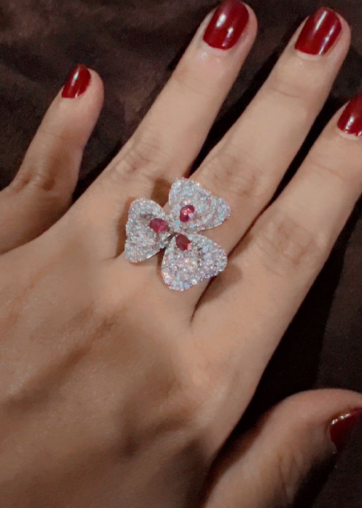 Floral Diamond Cocktail Ring