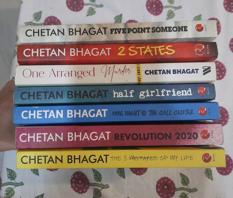 Chetan bhagat book set, any one for 100