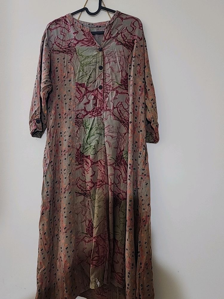 Mauve A line Kurti