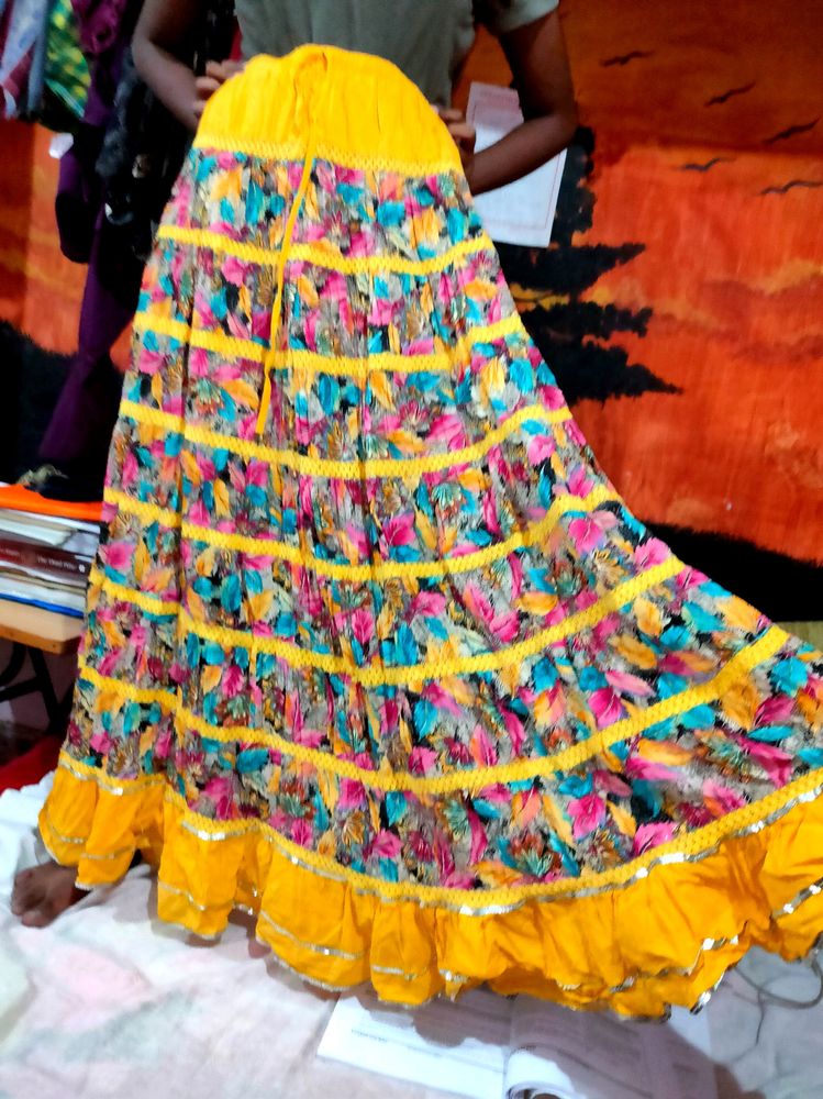 A Long Ethnic Skirt