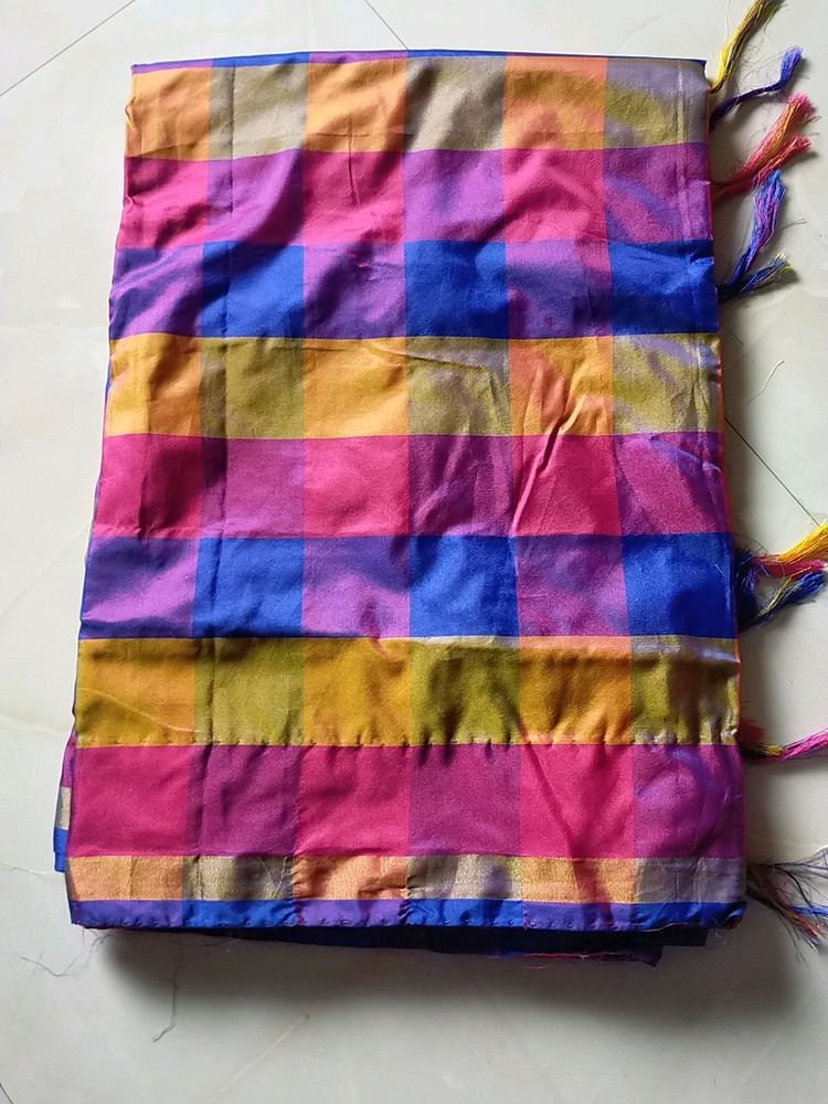 Multi Colour Tissue Silk Saree