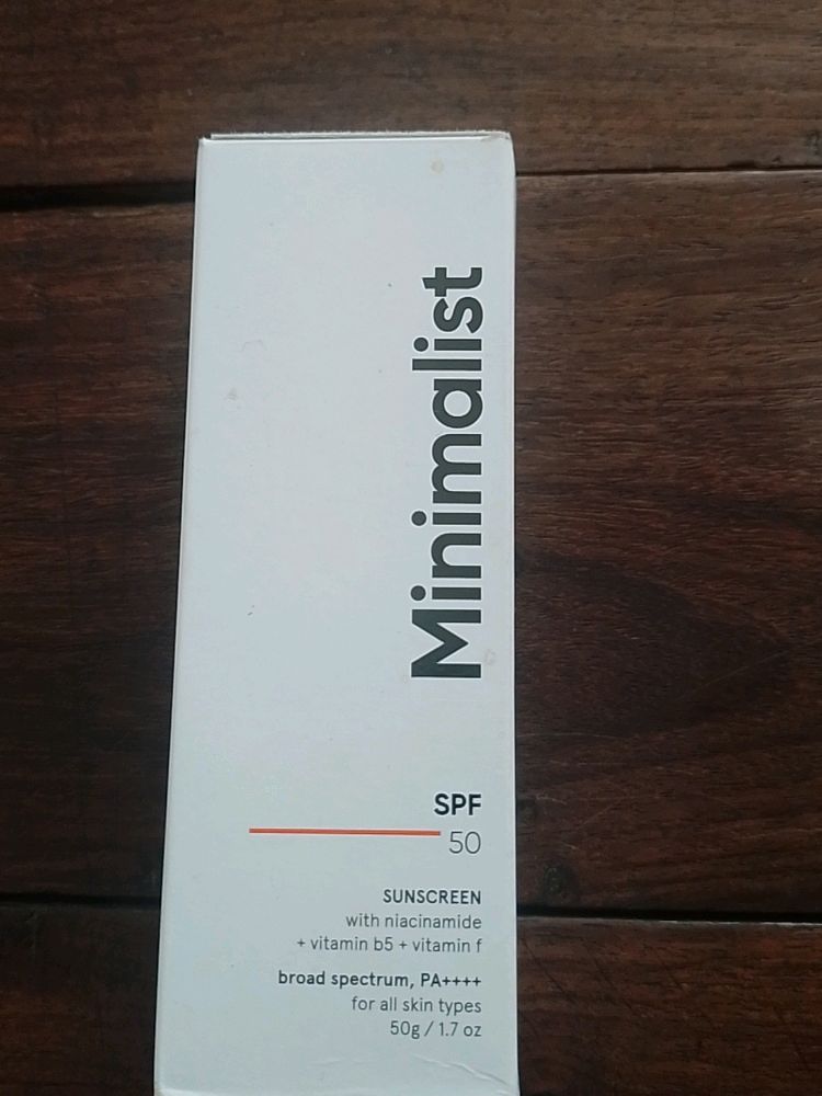 Minimalist Sunscreen SPF 50,PA ++++