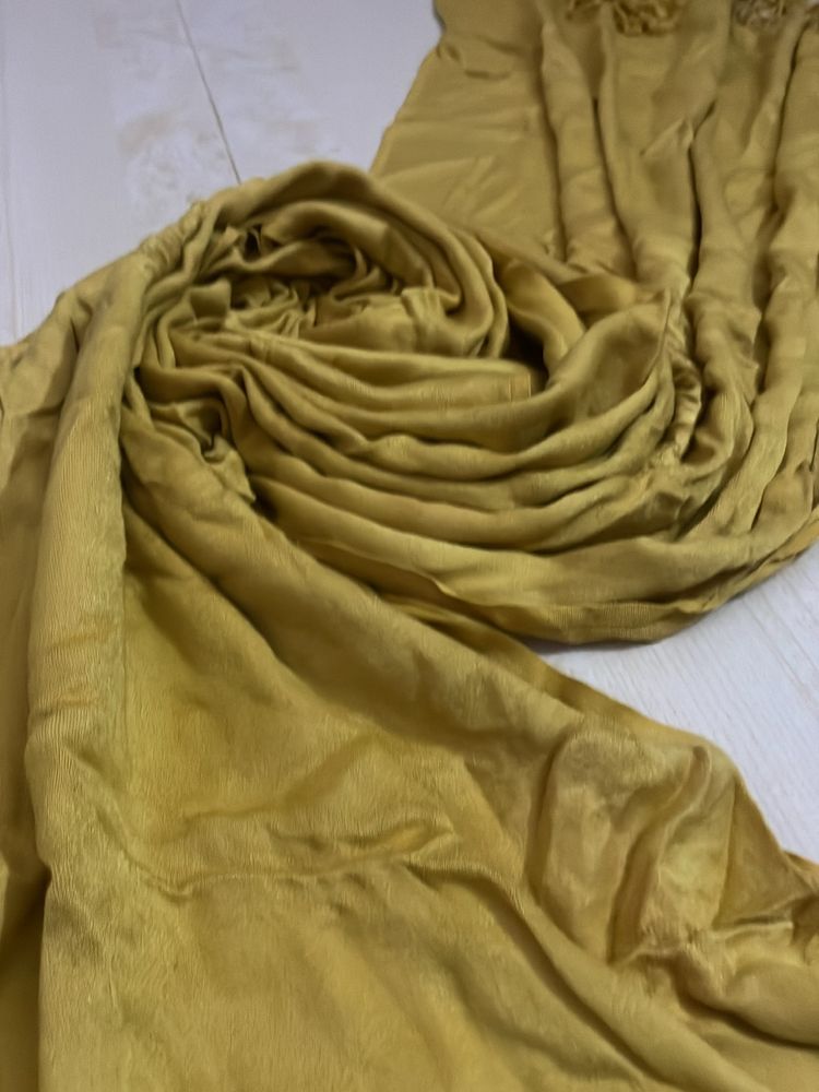 Yellow Rayon Cotton Hijab