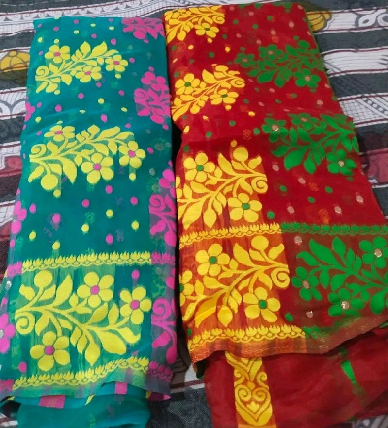 Absolutely New Cotton Jamdani Saree