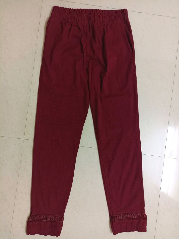 ❤ Maroon Pant With 2 Pocket For Women ❤