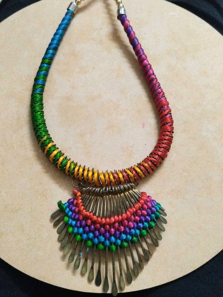 Silk Thread Necklace