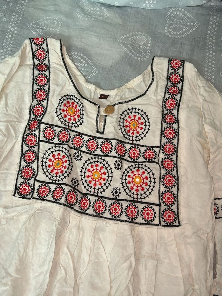 Embroidered Short Kurti