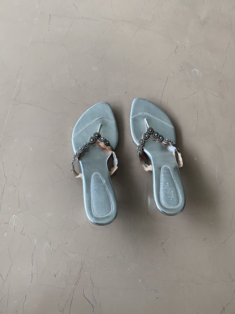 Silver Sandals