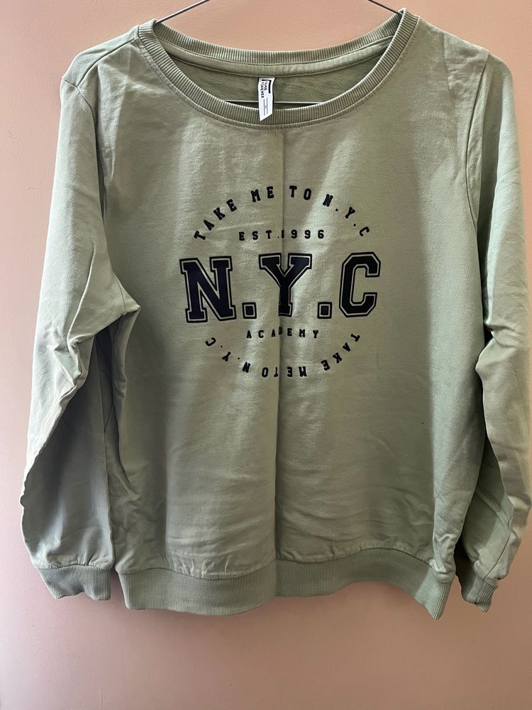 Pastel Green Women Sweat T Shirt