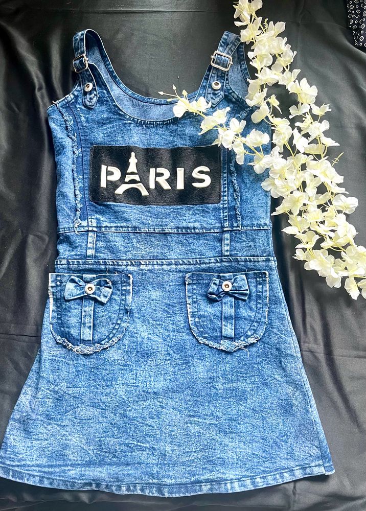 Cute Denim Dungree S/M