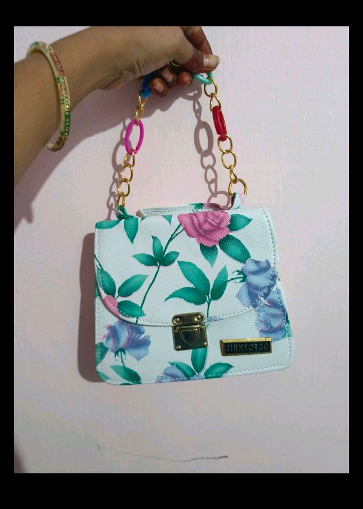 Trendy Handbag For Women With Floral Print