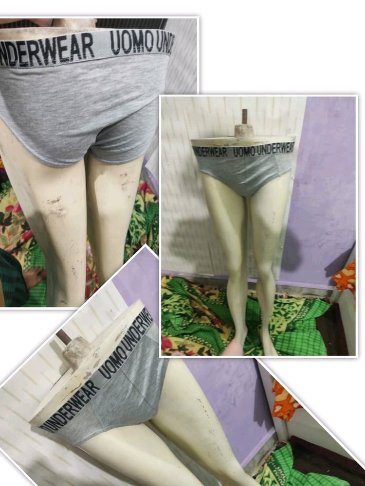 Grey Underwear Pure Cotton