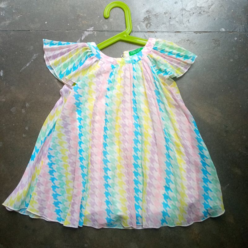 Girls Dress/top Multicolor Flare