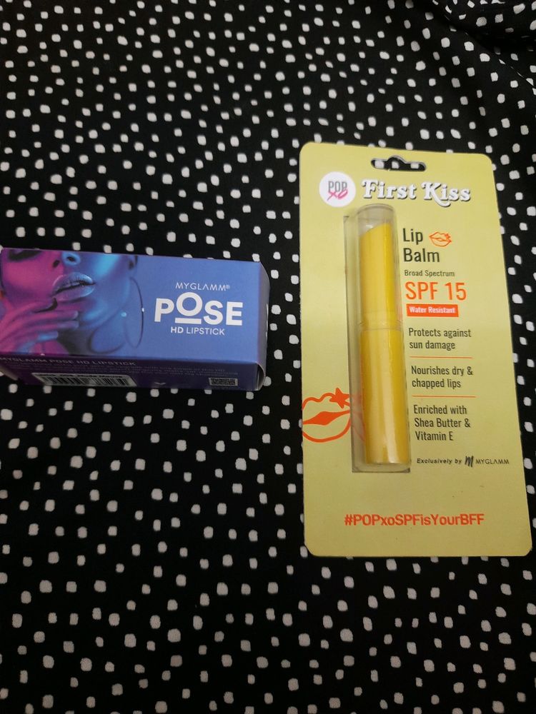 Myglamm Pose HD Lipstick And Popxo Lipbalm