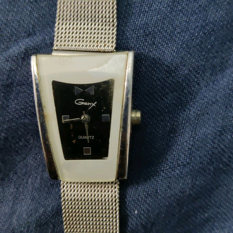 silver watch