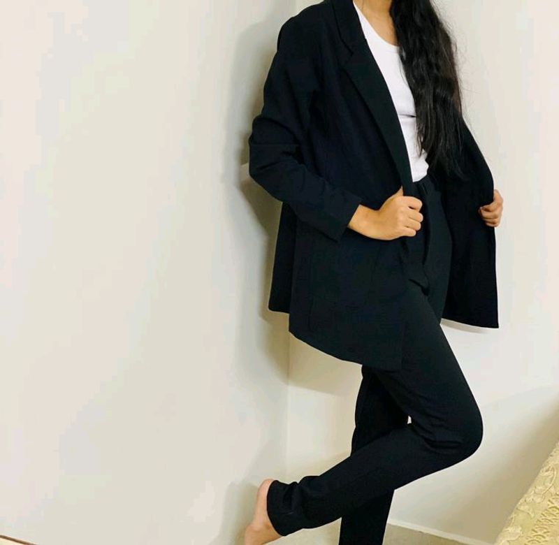 Black Blazer Set Of 2