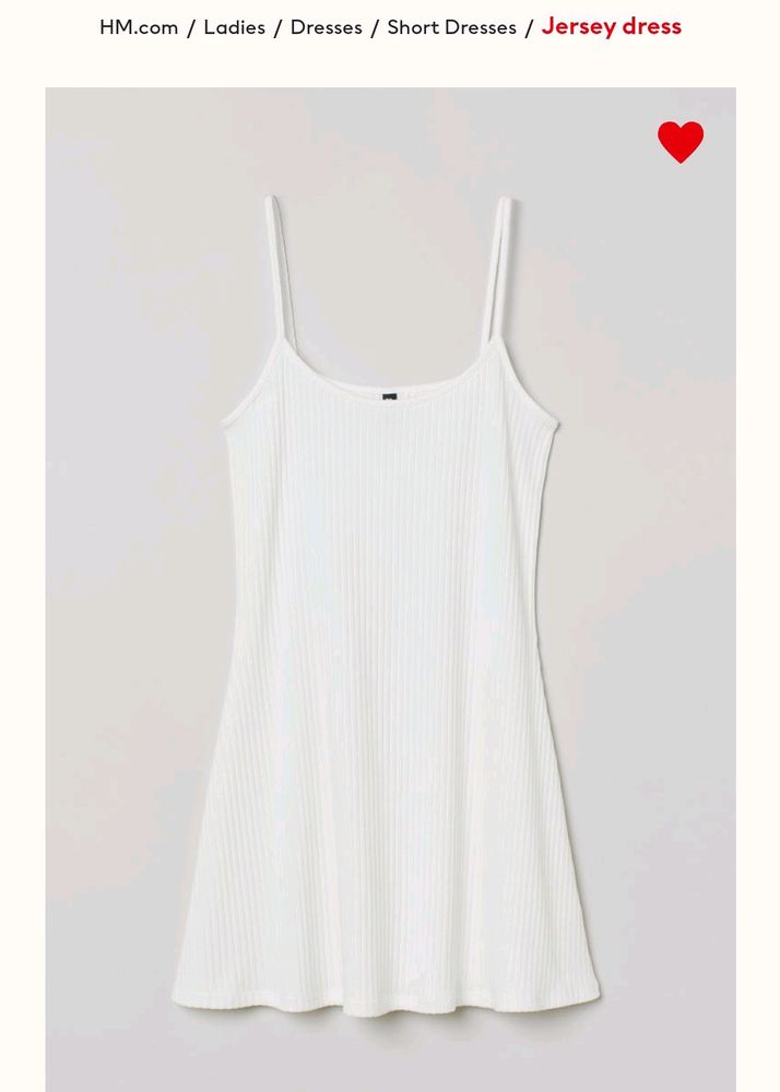 HnM White Jersey Dress