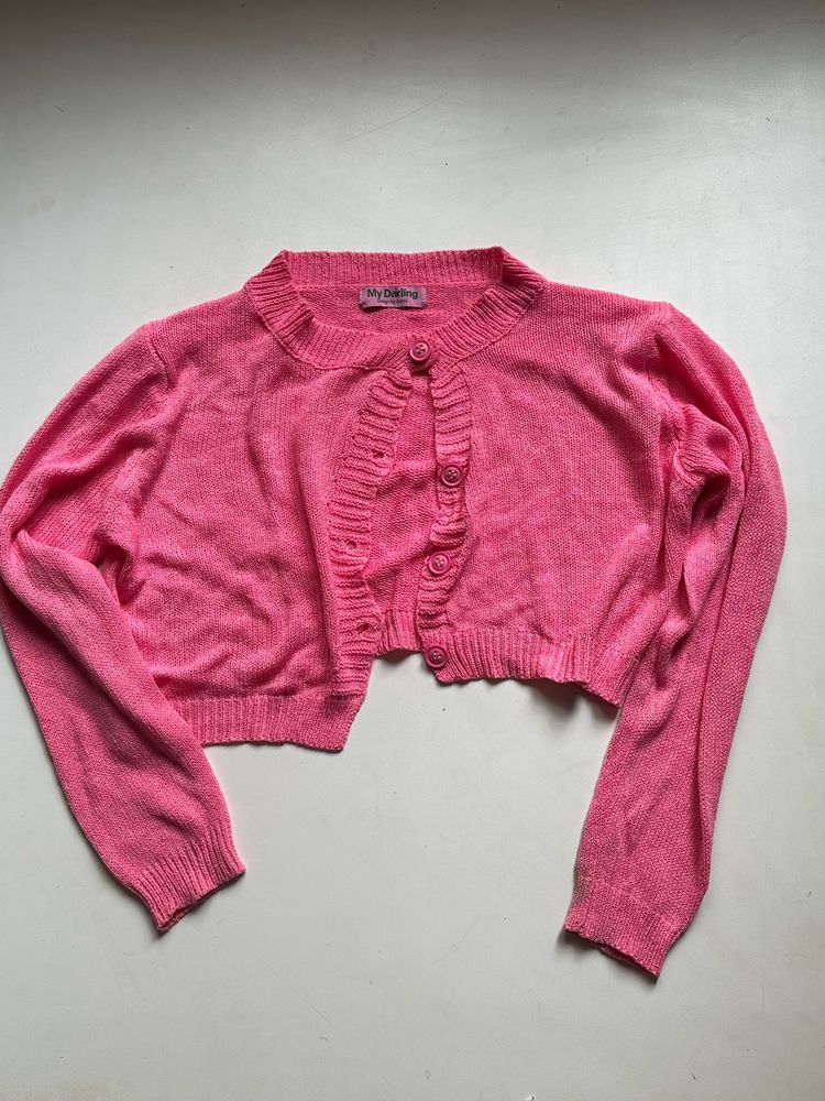 Hot Pink Cardigan