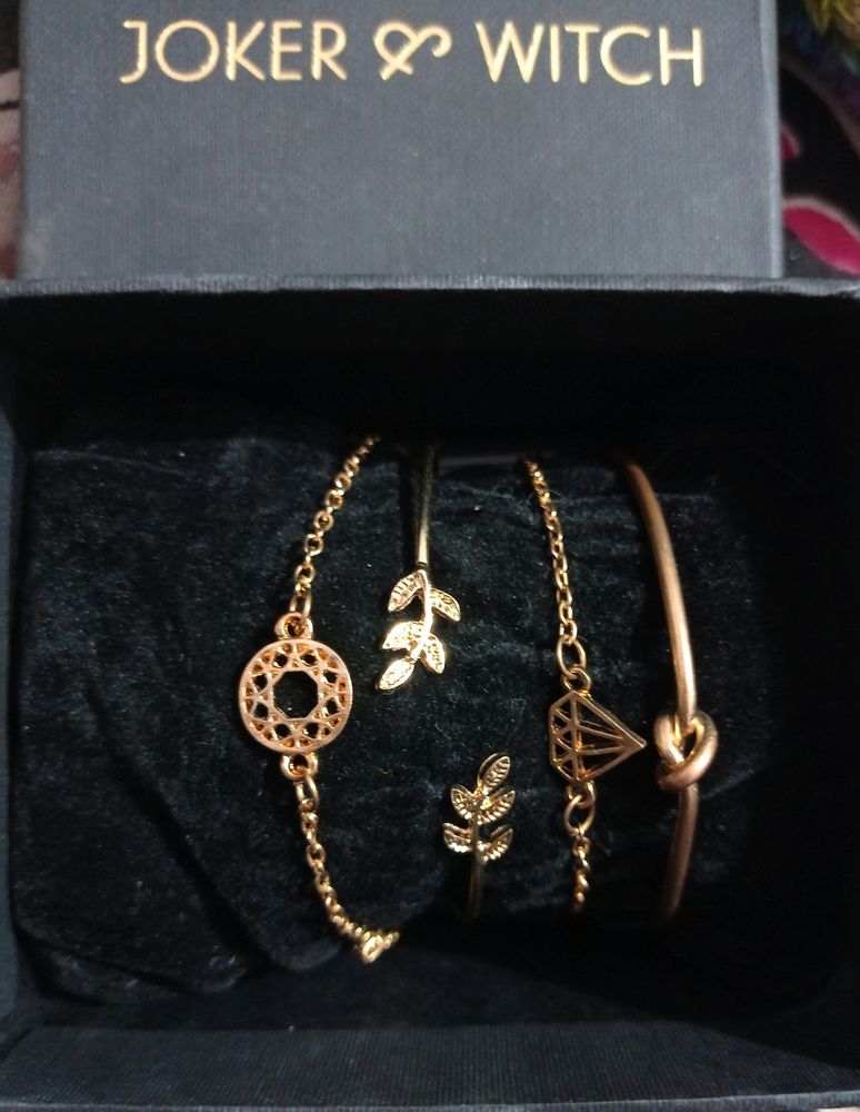 Joker& Witch Bracelets Golden