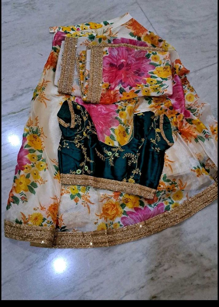 Organza Silk Lehenga