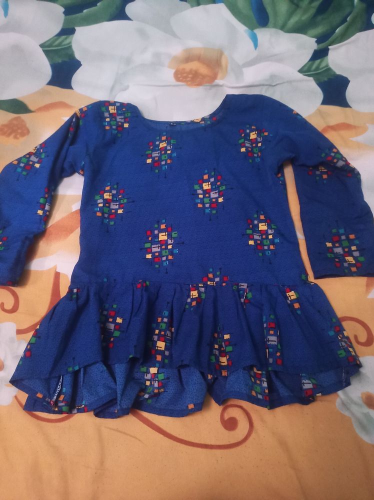 Blue Top Rajsthani Style