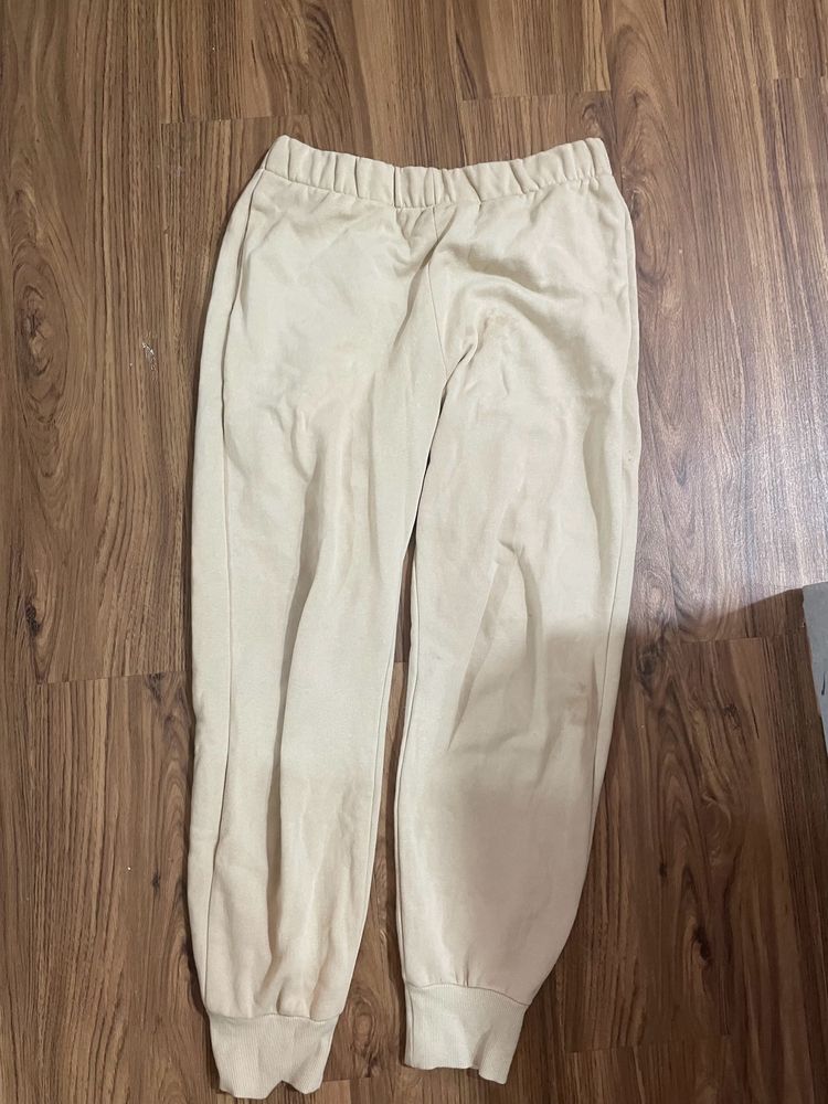 h&m beige sweatpants