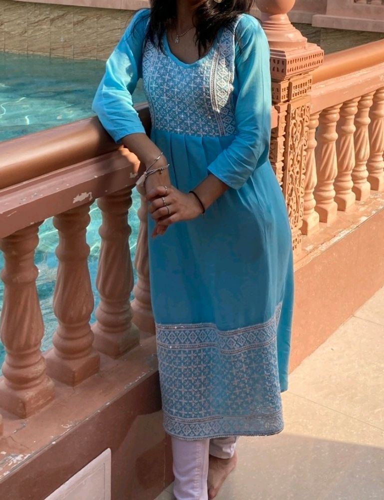 Light Blue Kurti