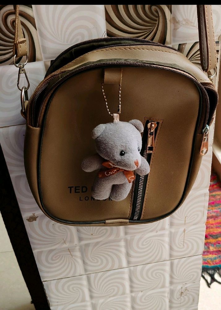 Siling Bag With Cute Teddy