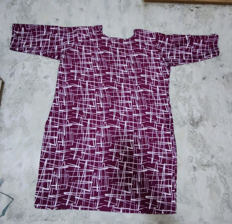 54 Bust Purple Kurti